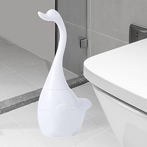 Escova de vaso sanitário de forma de cisne com acessórios higiênicos de banheiro higiênicos de suporte de