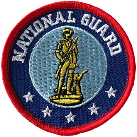 Patch bordado da Guarda Nacional do Exército dos Estados Unidos, com adesivo de ferro