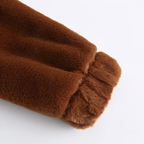 Dnuri Warm engross Chenk Jackes feminino lã de lã de zíper com capuz de casacos difusos de manga