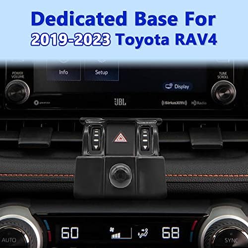 Jocundly TTMIC Car Montagem para 2019-2023 Toyota RAV4 [Caso grosso] [Proteção de grau militar] Titular