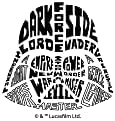 Tervis Star Wars -Character Wordle Gravado Triplo Tumbler com paredes triplas, legado de 20 onças, Darth Vader