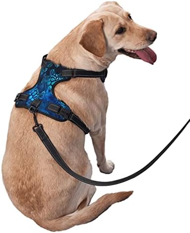 Arnês de cachorro aquarela azul marinheiro marinho animal de estimação ajustável ao ar livre aproveita