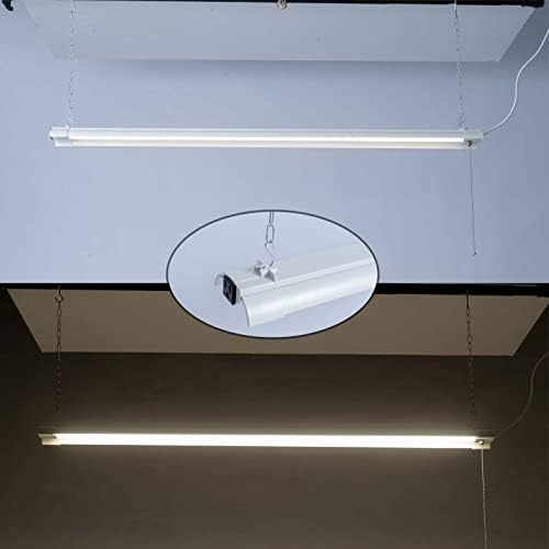 32 pacote 4ft 48W LED LED LUZ para garagem para oficina, luz do teto LED, luminárias de utilidade ligáveis,