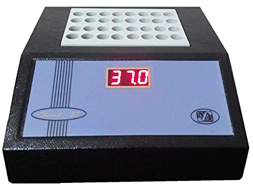 AjantaExports Digital Incubadora seca Banho/bloco Temperatura e temporizador 37 a 100 graus C