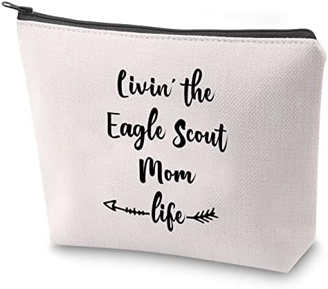 ZJXHPO EAGLE Scout Mom de sobrevivência Kit Livin the Eagle Scout Mom Saco de maquiagem Life