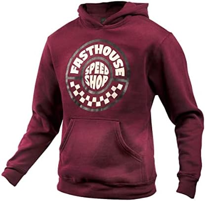 Fasthouse Youth Realm Capuz Pullover, Maroon