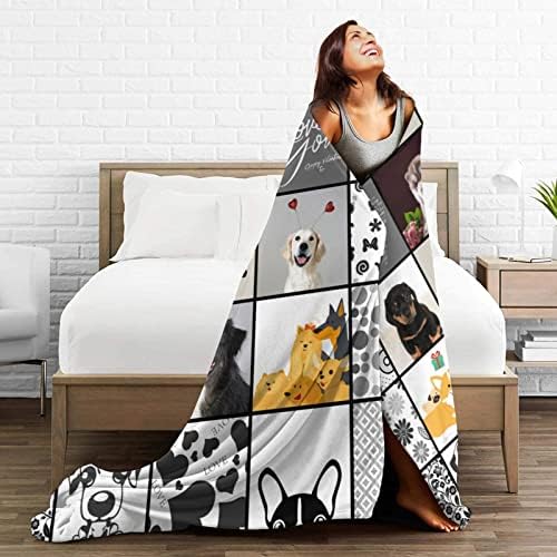 Xiayuehua Cobertores Memoriais de cães personalizados cobertores de animais de estimação personalizados