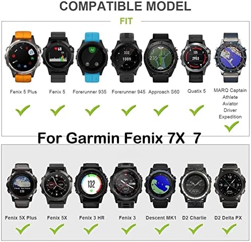KQOO Silicone Quickfit Watch Band tapas para Garmin Fenix ​​7 7x 6 6x Pro 5x 5 3HR Enduro 935