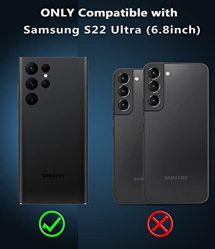 DeWfoam para Samsung Galaxy S22 Caso Ultra, Caixa de proteção à prova de poeira à prova de pó