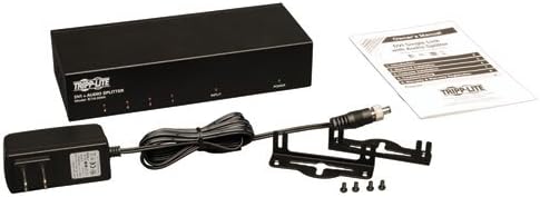Tripp Lite 4-Port DVI Splitter com Link único de Audio e Signal Booster-1920x1200 a 60Hz / 1080p