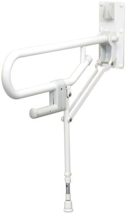 Arc GB1830-WH barra de suporte de suporte com perna ajustável, branco