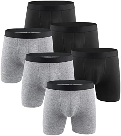 Pacote de 6 pacote boxer de algodão masculino PLUSTURA MOLENTE MOLEL SOLIL Modal Sport Panties Homem Men calcinha