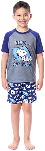 Intimo Peanuts Boy's Snoopy Nope, não hoje, pijama de sono definido