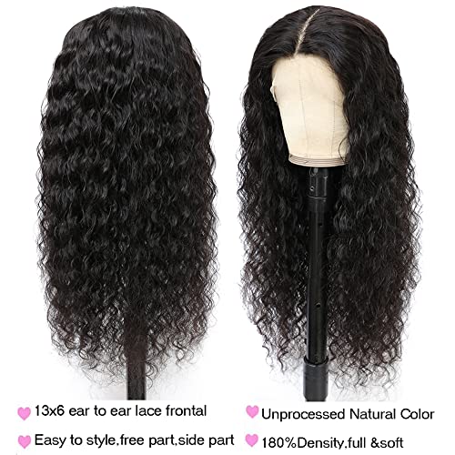 Water Wave Lace Wigs Front Wigs Human HD 13x4 Wigs Front Wigs Humanos Cabelo Humano 180% Densidade Cacheada perucas