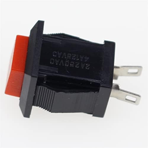 Chave de balancim Zaahh 6pcs On-off Momentary/Telling Square Push on Switch 2A 250V/4A 125V AC Electric Switch DS-429