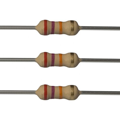Projetos E 250EP51427K0 Resistores de 27k ohm, 1/4 W, 5%