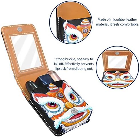 Oryuekan Makeup Batom Caso Tolder Mini Bag Travel Bolsa de cosméticos, Organizador com Mirror para Bolsa de