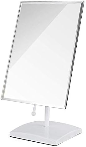 Espelho de maquiagem de beleza htllt, espelho de maquiagem de mesa - 360 ude; Espelho quadrado A + rotação,