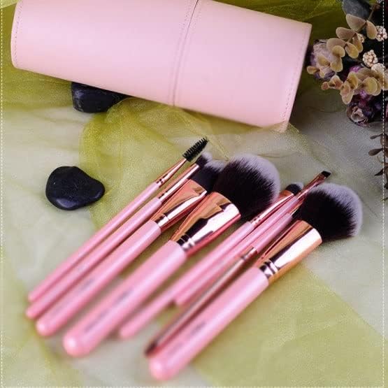 N/A Brush cosmético de 8 peças Conjunto completo de escovas de pó Ferramentas de maquiagem Brushes de
