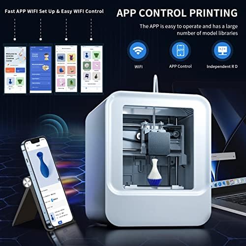 Impressora 3D, Intelligent App Control AI 3D Printer, impressão rápida, modelagem de fotos, nivelamento