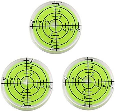 3PCS Bullseye de nível circular Bullseye marcou a ferramenta de medição de espírito redondo de superfície