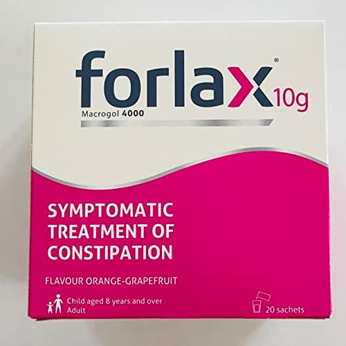 Pacote FORLAX 10G 4000 de 20 Tratamento de constipação Produto original da França