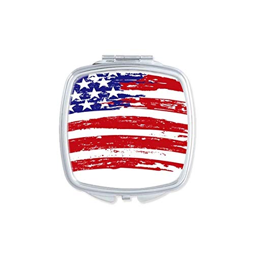 Estrelas e listras Bend America Country Flag espelho portátil Compact Pocket Makeup Double -sidelaed Glass