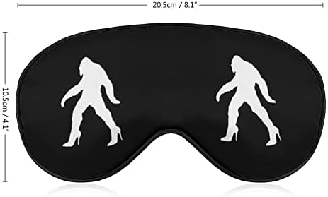Bigfoot Sasquatch Saltos altos máscara de olho macio máscara de sono eficaz conforto de venda cegura