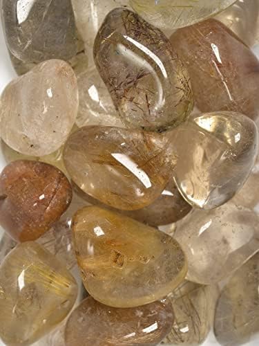 Pachamama Essentials Rutilated Quartz caiu - pedra de cura - Cura de cristal 20-25mm