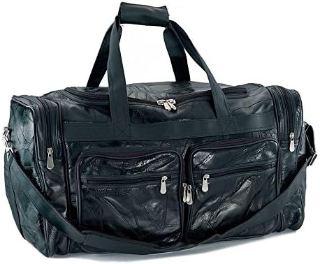 Goson artesanal de couro costurado bolsa de mochila grande de viagem de viagem durante a noite bolsa