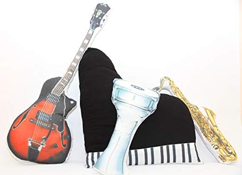 Travesseiro de piano de popdesigners para músicos jogadores de roupa de cama engraçada