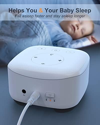 Máquina de ruído branco, Elesories Som Machine Sleep Therapy para adultos bebês crianças dormindo,