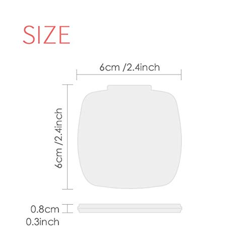Placa dos EUA EUA American Pattern Mirror Portátil Compact Pocket Maquia