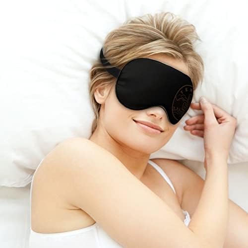 Texas Cactus Sleep Eye Mask Capas de olhos macios Bloqueando luzes vendidas com cinta ajustável para tirar uma