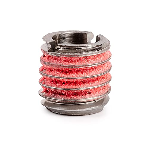 E-Z Lok Inserção rosqueada para metal 303 Frea de aço inoxidável insere m6-1.0 fios internos, 3/8-16 roscas
