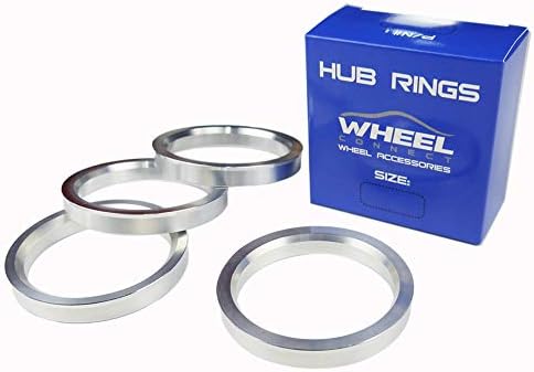 Ringos centrados no cubo de conexão da roda, 77,8 a 64,1, conjunto de 4, hubrings de liga de alumínio,