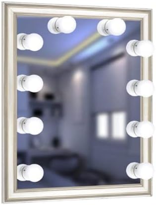 N / B Makeup Vanity Lights for Mirror, luzes de espelho LED de 15 pés, escurecimento de cinco velocidades,