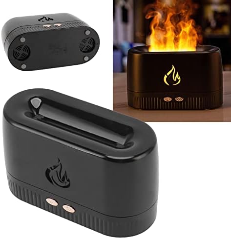 Difusor de aroma de chama, proteção de falha de energia aroma umidificador de aroma USB Baixo ruído