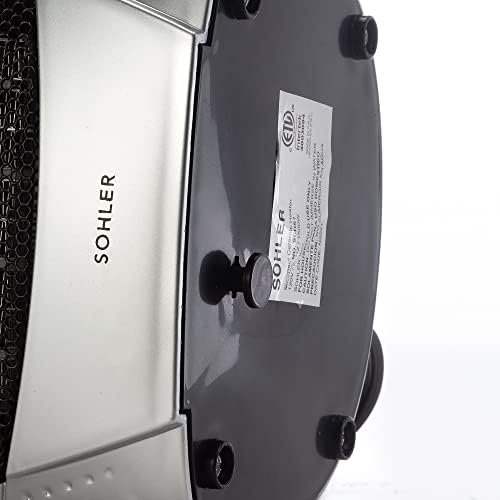 Sohler Ceramic Portable Electric Space Aquecedor, modo de ventilador com termostato ajustável, superaquecimento