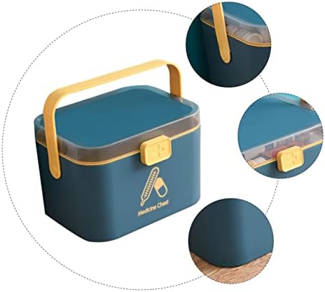 Caixa de medicina portátil da caixa de Zerodeko, recipiente transparente com caixas de armazenamento de tampa