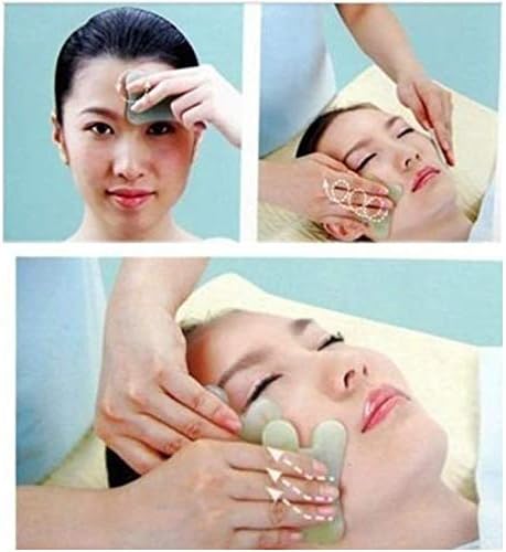 Dnhcll Gua Sha Board Natural Jade Gua Sha Raspando Ferramentas de Massagem, Stone Guasha Board para Caring Face