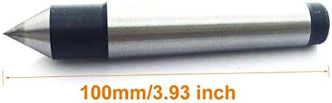 YXQ MT2 Morse Taper Drill Dead Center Ratizes de 100 mm de comprimento Silver Tone preto liga