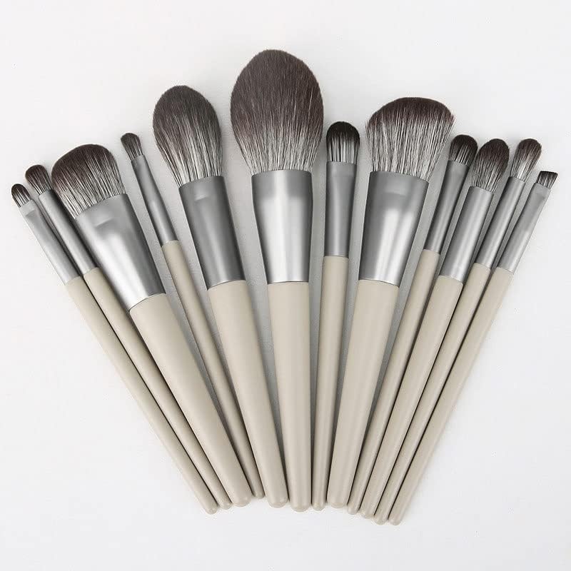 N/A 12 Brush de maquiagem Conjunto completo de ferramentas de beleza de pincel em pó soltas em pó soltas