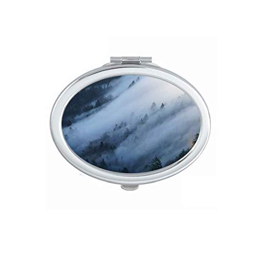 Névoa de neblina névoa nuvens mountain natureza espelho portátil maquiagem de mão dupla lateral de óculos laterais
