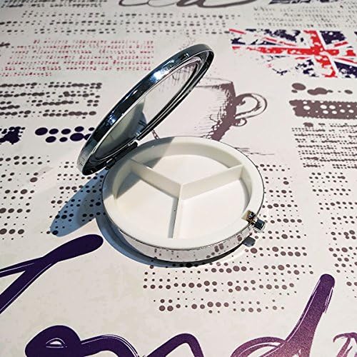 UK London Umbrella Stamp British Pill Case Pocket Medicine Storage Recipler Dispenser
