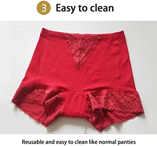 Izzya 2-PACK Feminino Incontinência de Panties Reutilizável Panties de Controle de Bolsa para vazamento de urina