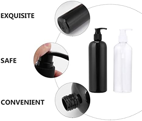 12pcs Mão e condicionador Dispensador de prato transparente garrafa, óleos de bomba Bottles loção