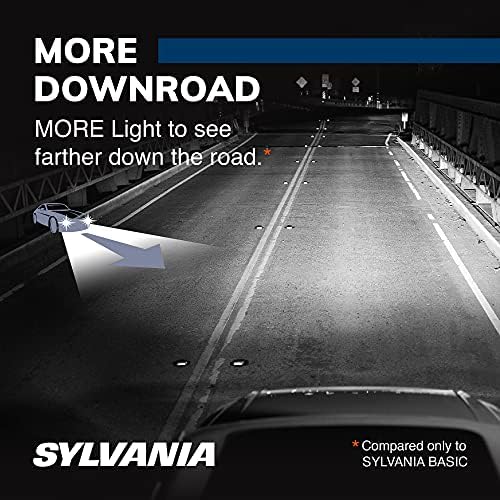 Sylvania - H7 Silverstar - Lâmpada de farol de halogênio de alto desempenho, viga alta, viga baixa