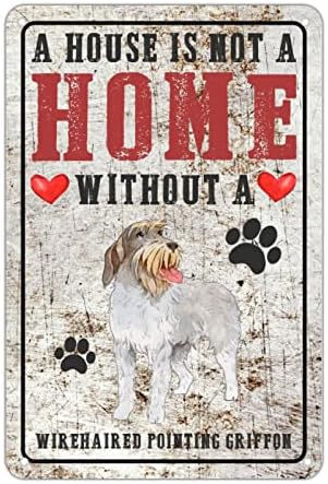 Xoloitzcuintli Dog Metal Sign Dog Mom Papai de boas -vindas Uma casa não é uma casa sem um cachorro chique