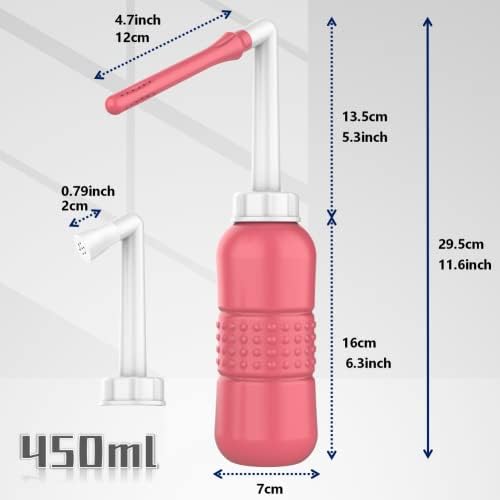 2pcs-pack 2-em 1 garrafa de ducha para mulheres Sistema de limpeza vaginal + garrafa de bidê de